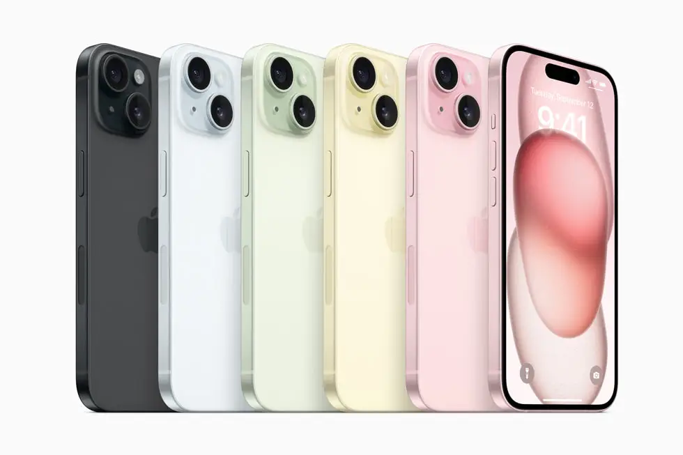 Apple iPhone lineup colors