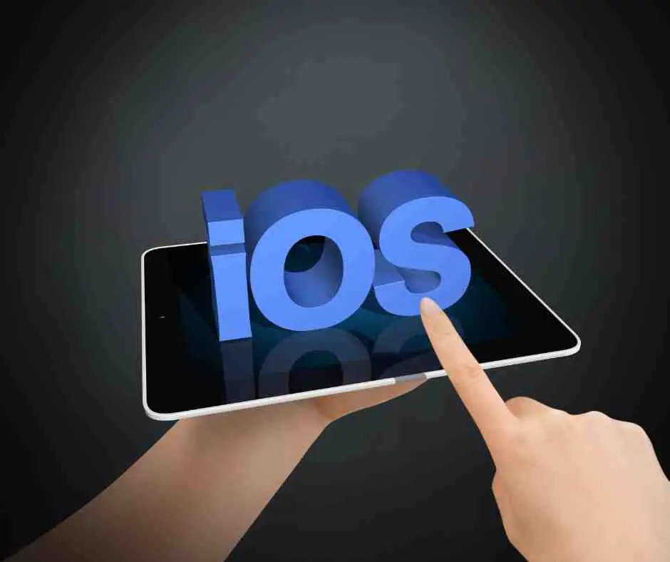 iOS sign on tablet
